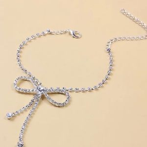 Silver Sparkly Ankle Bracelet